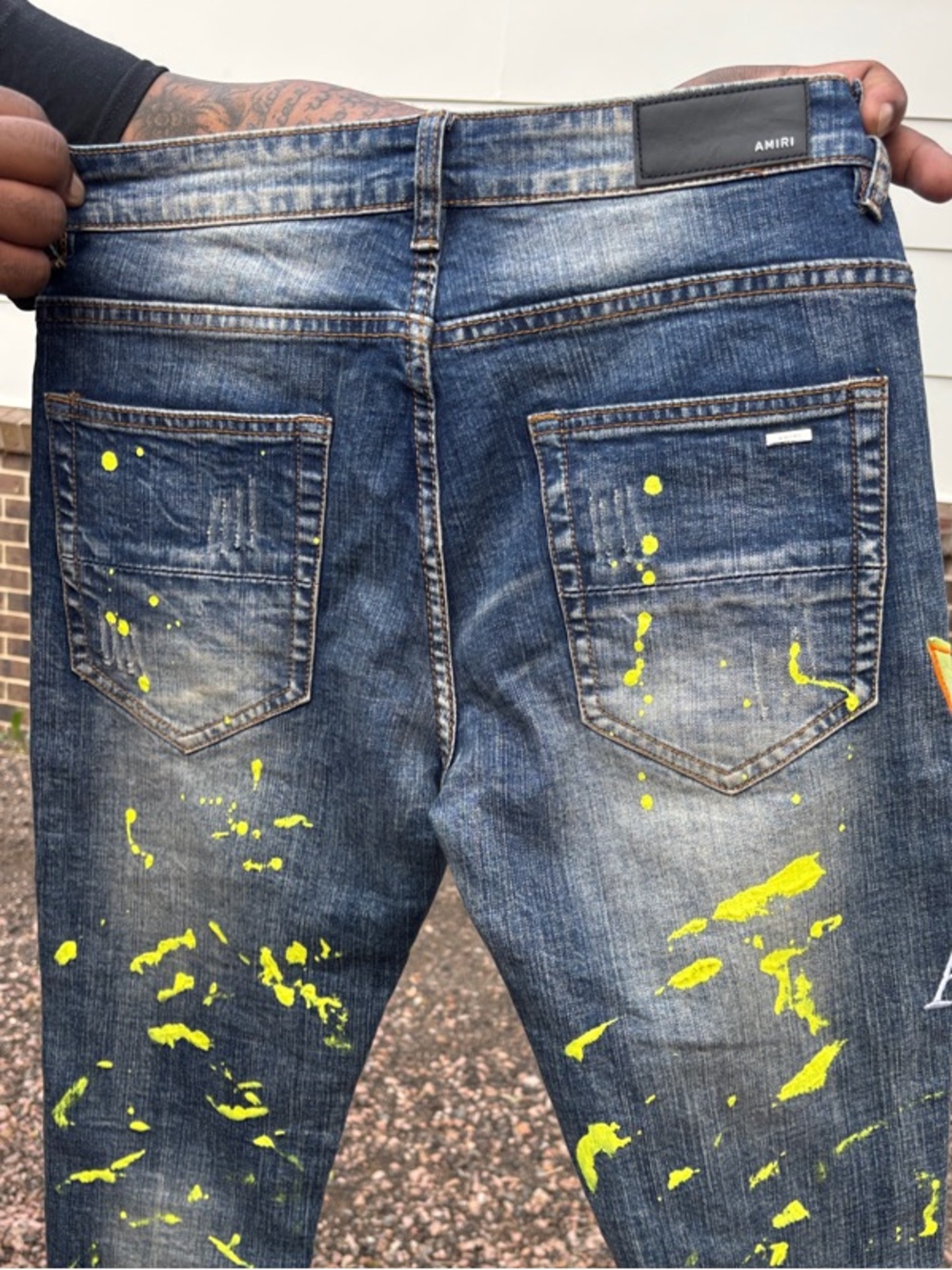 AMIRIxPlayboy 2021 pre-fall collection luxury street wear denim slim jeans - Picture 8 of 8